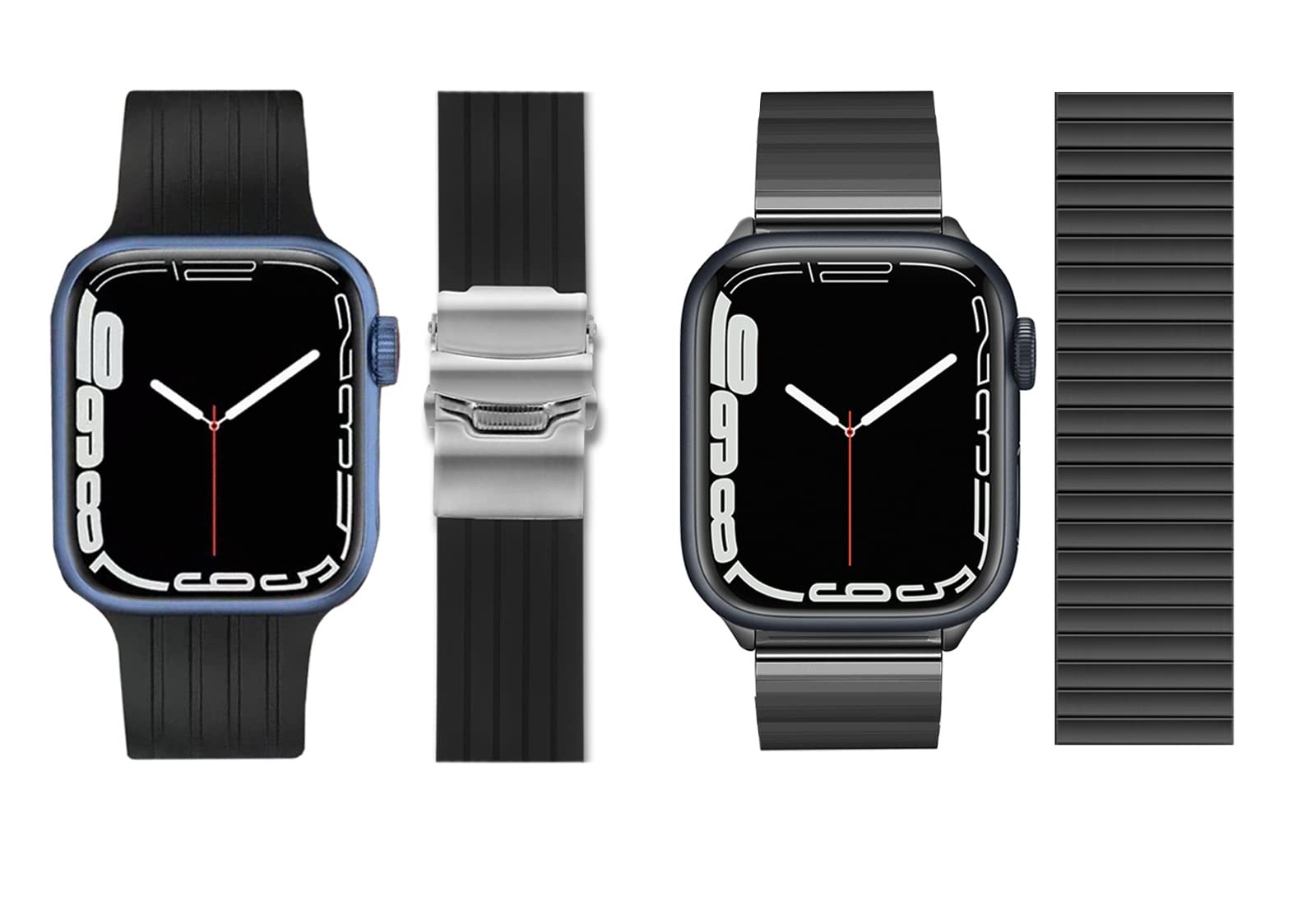 Suitable for Apple Watch Ultra 49mm Elastic Sports Watch Strap Compatible with Apple Watch 4mm 44mm 45mm Elastic Stainless Steel Metal 8mm 40mm 4mm Bracelet Suitable for iWatch Series 8 7 6 5 4 SE Ult