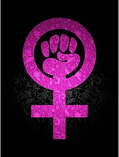 wee blue coo 女性力量女孩女权主义粉色纹理纸质艺术印刷海报墙饰