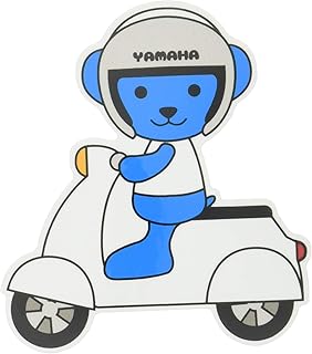 yamaha 雅马哈 摩托车熊 卡通商品 贴纸 q1g-ysk-291-028