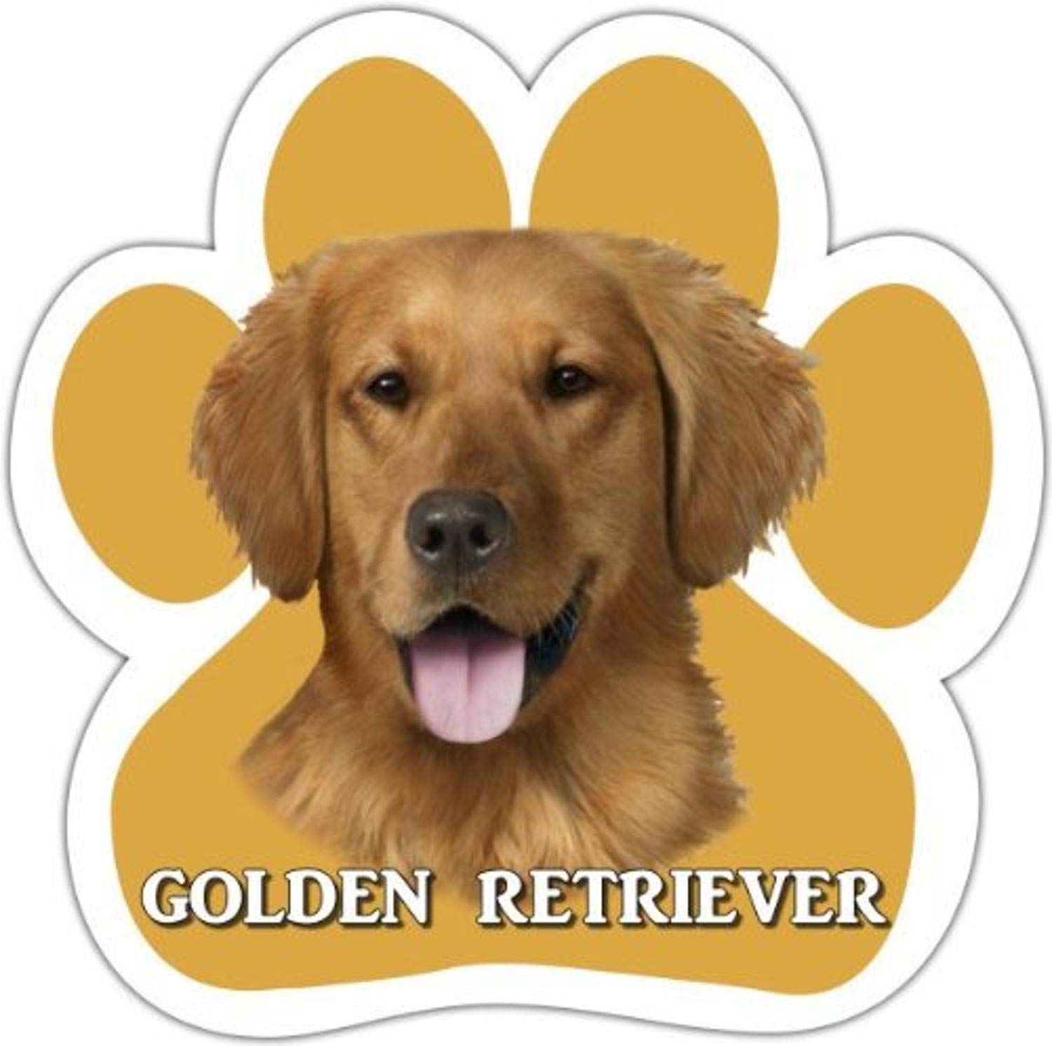 The Golden Retriever car magnet belt has a unique claw-shaped design measuring 5.x 5.inches with UV gloss for weather protection