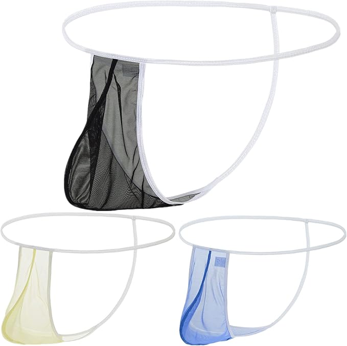 性感男士内裤包 bulge pouch 透视网眼内裤 男士