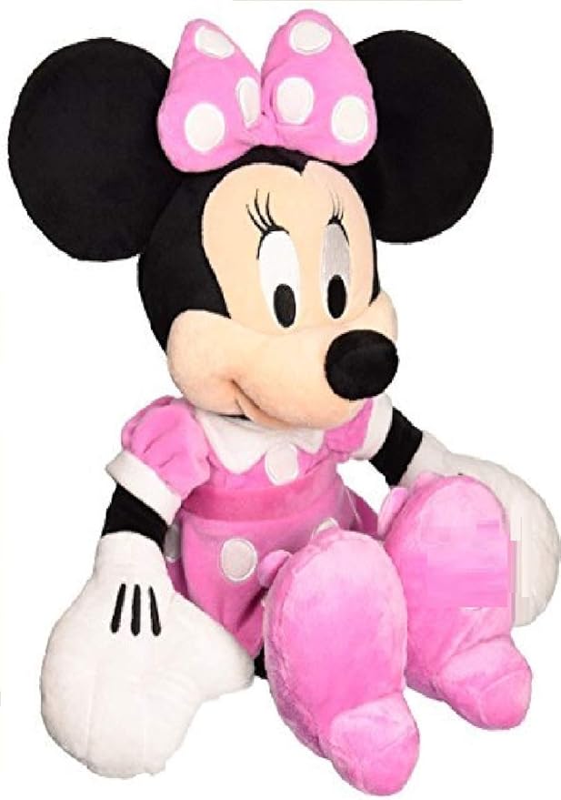 4 x disney 8" 米妮粉红色长毛绒玩具