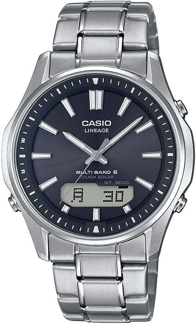 casio 卡西欧 男式模拟石英手表钛表带 lcw-m100tse-1aer : 亚马逊