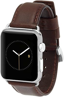 case-mate apple watch 标志性皮革表带,烟草色,42毫米