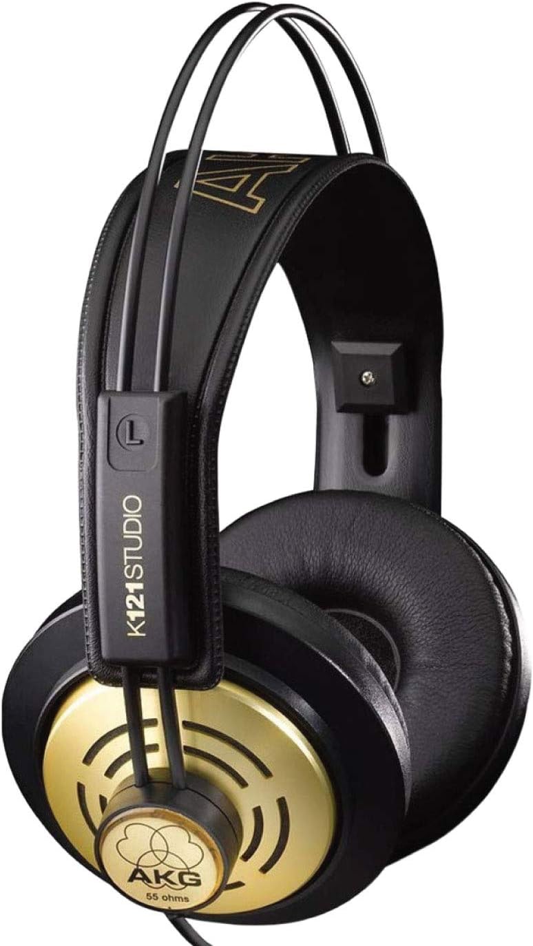 akg 爱科技 k121s录音室专业监听耳机(金色)