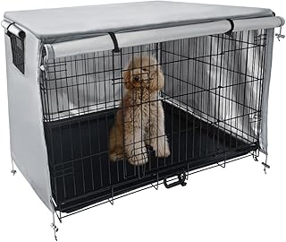 vinte 狗箱盖隔热狗窝罩带防风防水功能(30 英寸,灰色)