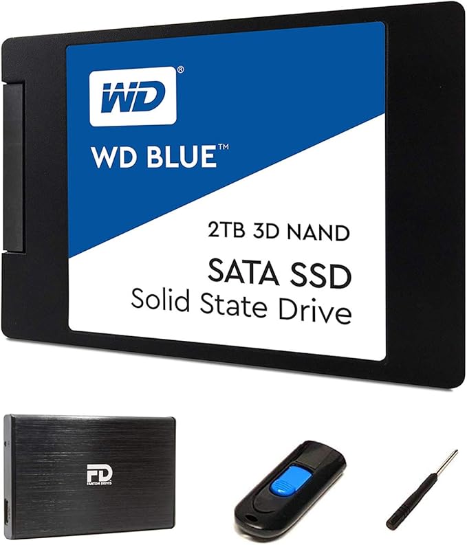 fantom-fd 2tb 固态硬盘*套件 - 包括 2tb 西部数字蓝色固态硬盘,2.