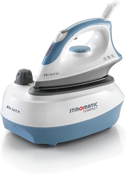 Ariete 00sar0 6253 蒸汽熨斗stiromatic Compact 完美熨烫效果2400 W 白色 蓝色 厨具 亚马逊中国
