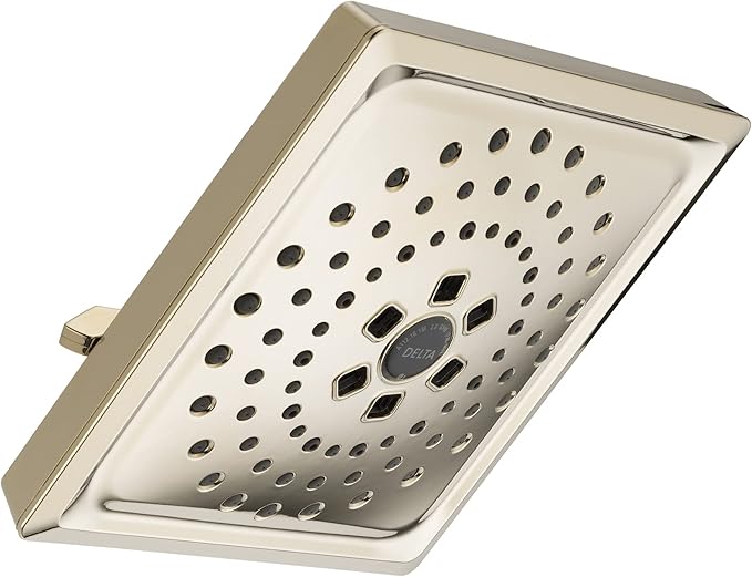 delta 水龙头 52684-pn-pr 通用淋浴头,lumicoat 抛光镍