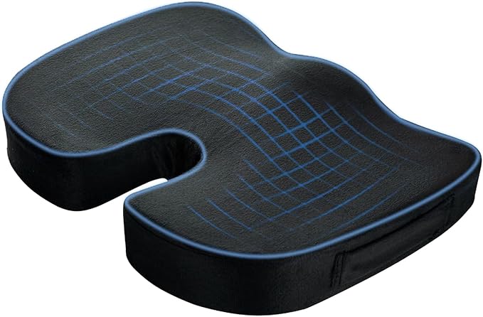 hitish 办公椅坐垫,防滑*,* *泡沫尾椎垫,适用于尾骨,背部和坐骨神*