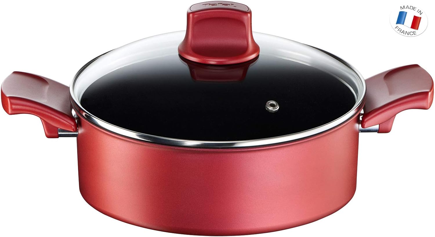 tefal 特福 character c6827112 炖锅 2 个手柄 26 厘米   玻璃盖