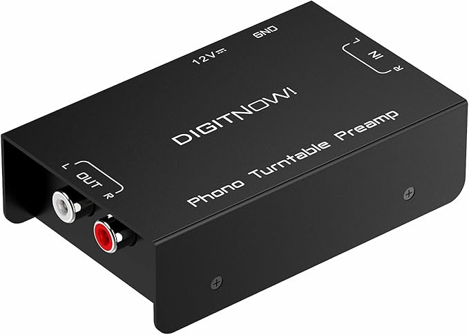 digitnow phono 转盘前置放大器,迷你电子音频立体声录音前置放大器