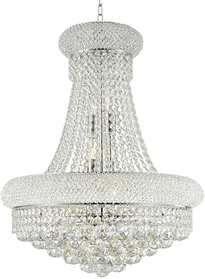 phube lighting 镀铬水晶吊灯法国帝国水晶吊灯豪华 12 盏灯吊灯经典