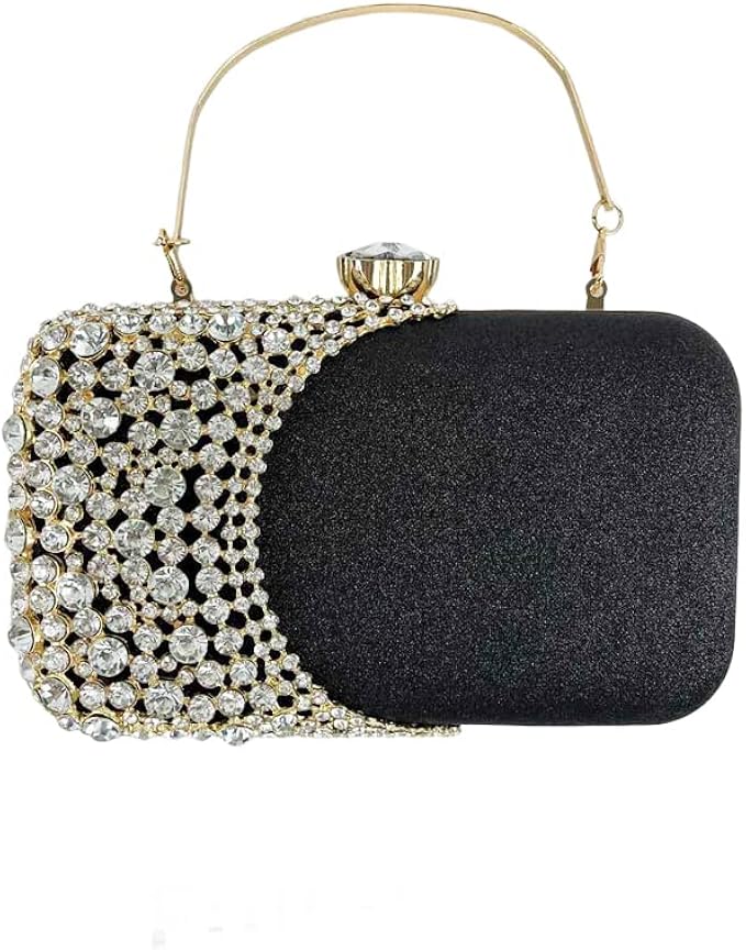 shiiriin | 女士闪亮水晶手拿包手提包| 新娘婚礼白天晚会