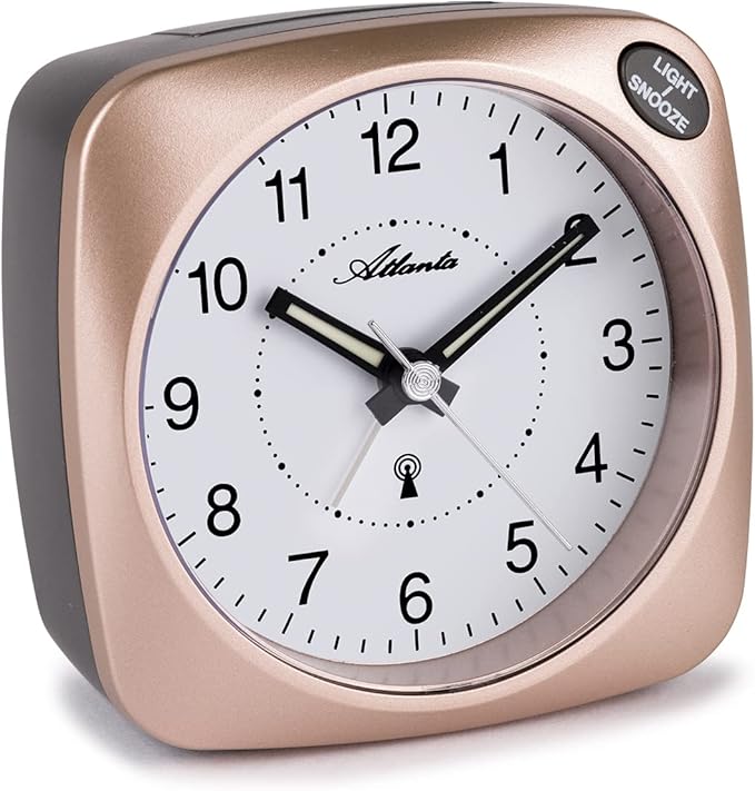 atlanta 无线电闹钟 带灯 snooze crescendo 模拟铜色 - 1794/18