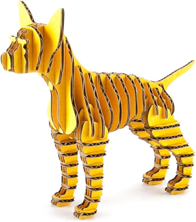 flats 戌段 chihuahua104 亮黄色 纸板手工套件