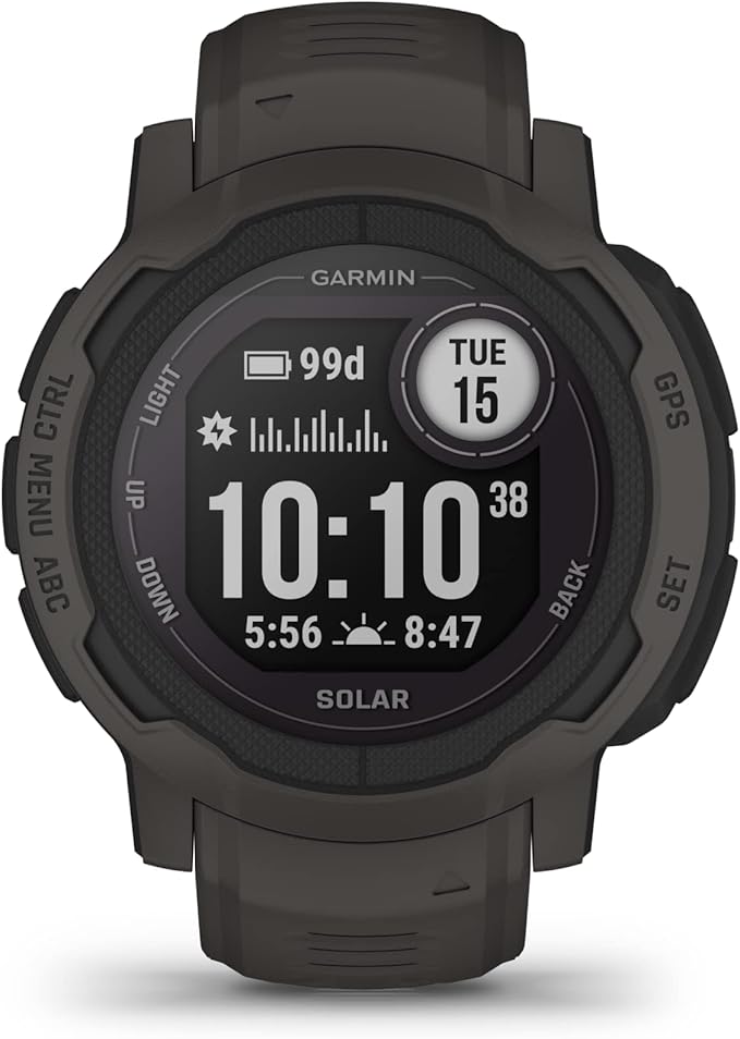 garmin instinct 2 solar rugged gps智能手表,石墨色