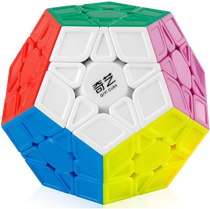 qiyi megaminx 3x3 立方体雕刻无贴纸 3x3 五边形十二面体速度立方体