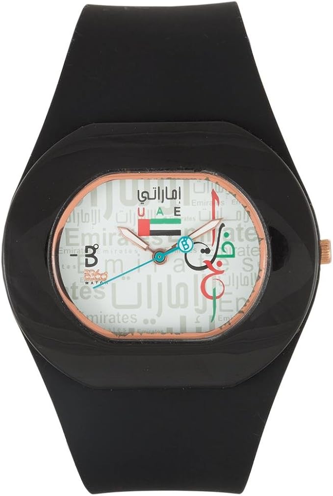 b360 watch 中性手表 中号 3 bars 模拟石英硅胶 b proud uae 黑金
