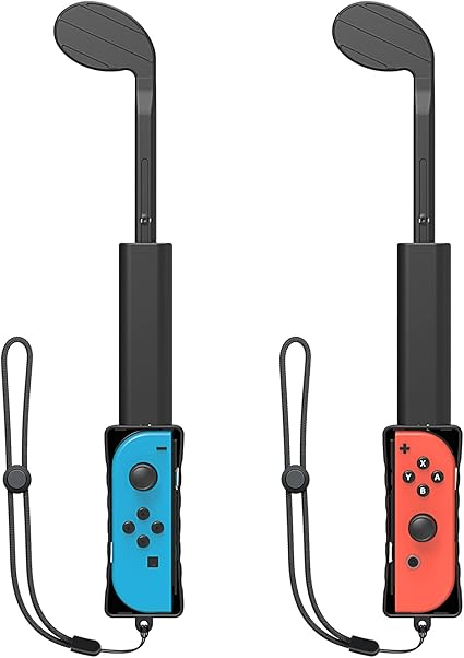 Nintendo 任天堂switch Mario Golf Golf 高尔夫球杆 Super Rush 可伸缩高尔夫球杆 带手带 适用于switch Joy Con 高尔夫球杆手柄游戏配件 适用于