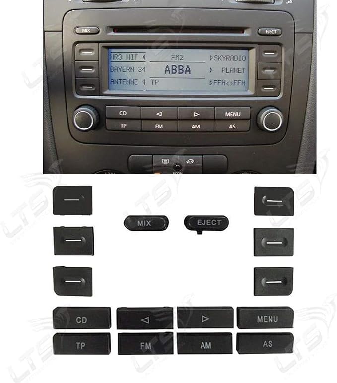 300 收音机 cd 立体声控制按钮开关盖维修套装适用于大众帕萨特捷达
