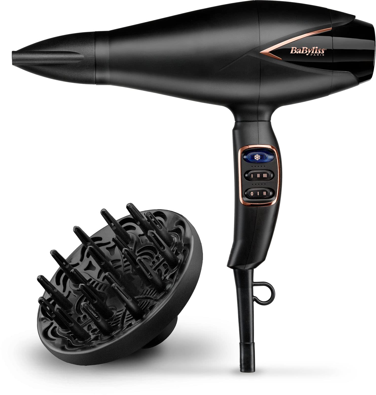 BaByliss Salon Air Brilliance Hair Dryer with digital motor, D665E