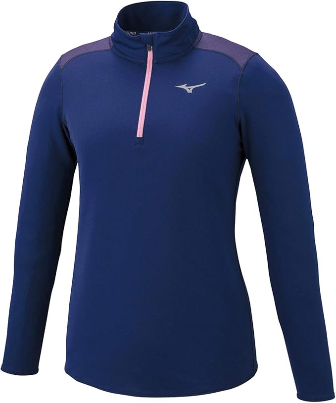 mizuno 美津浓 跑步服 半拉链长袖t恤 j2ma9715 女款