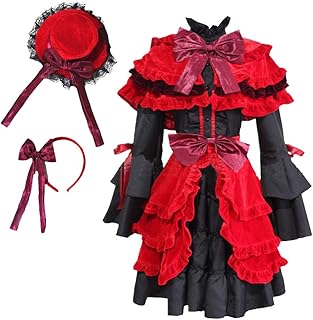 nite closet lolita 连衣裙红色哥特式维多利亚服装全层蕾丝万圣节