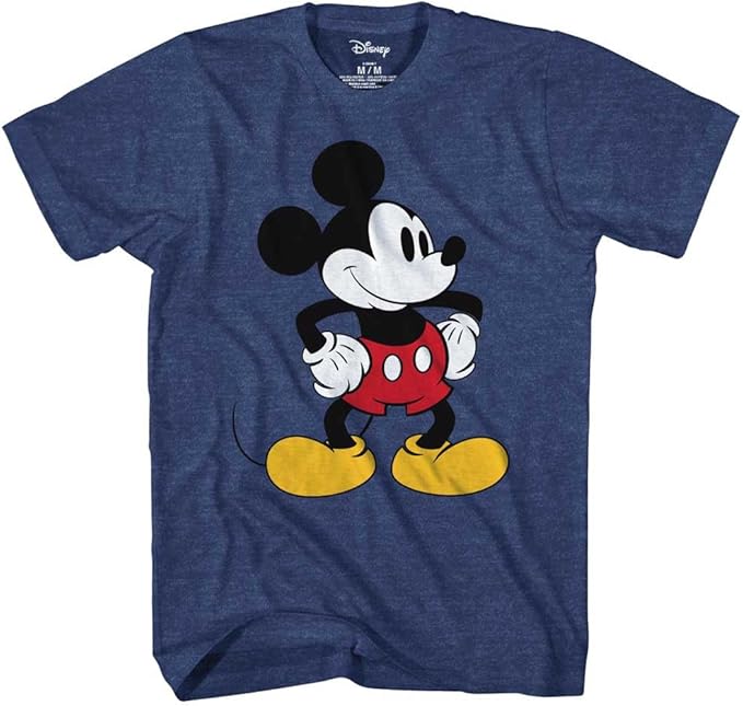 米奇老鼠色调图案 t 恤经典复古迪士尼世界成人 t 恤图案 t 恤男式 t