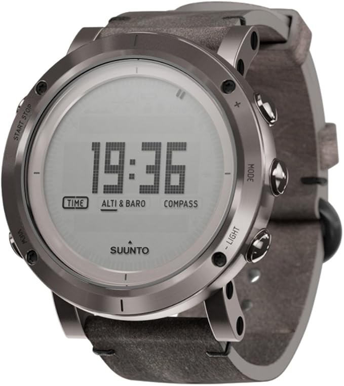 suunto 颂拓 芬兰品牌 本源系列 石英男女适用手表 军绿牛皮表带 ss02