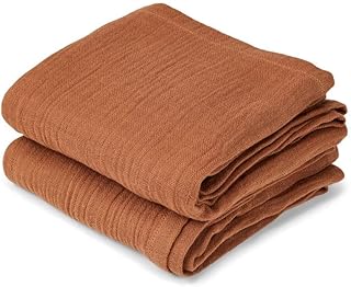 nuuroo bao muslin cloth -2 件装-焦糖咖啡棕色
