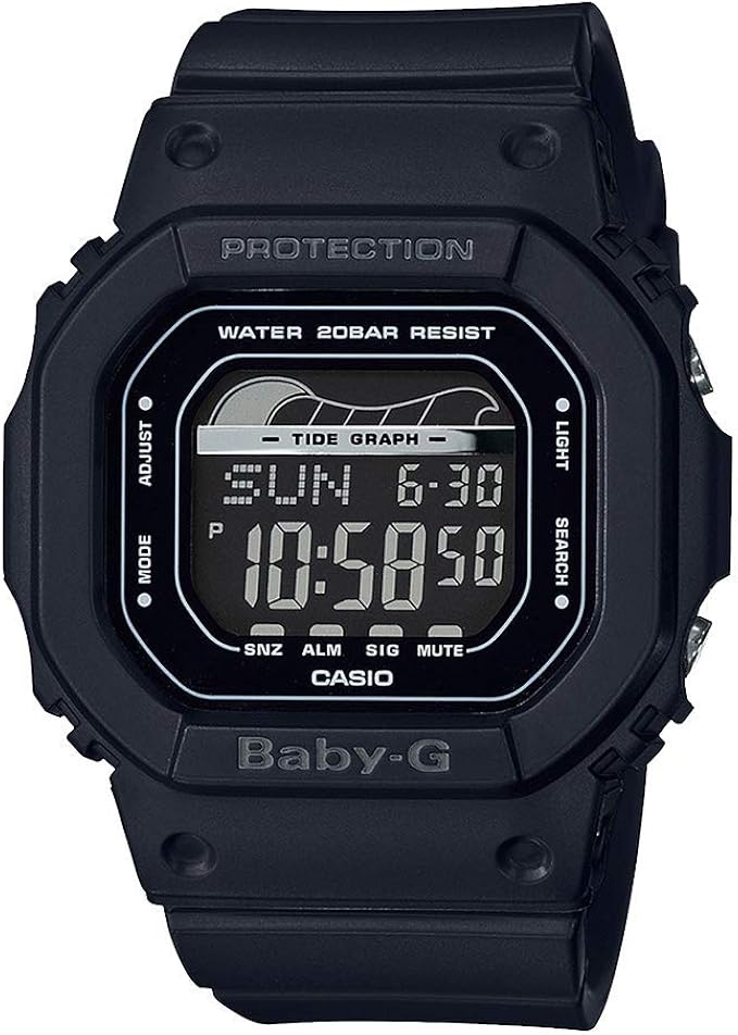 casio 卡西欧 baby g 数字表盘聚氨酯表带女士手表 blx-560-1