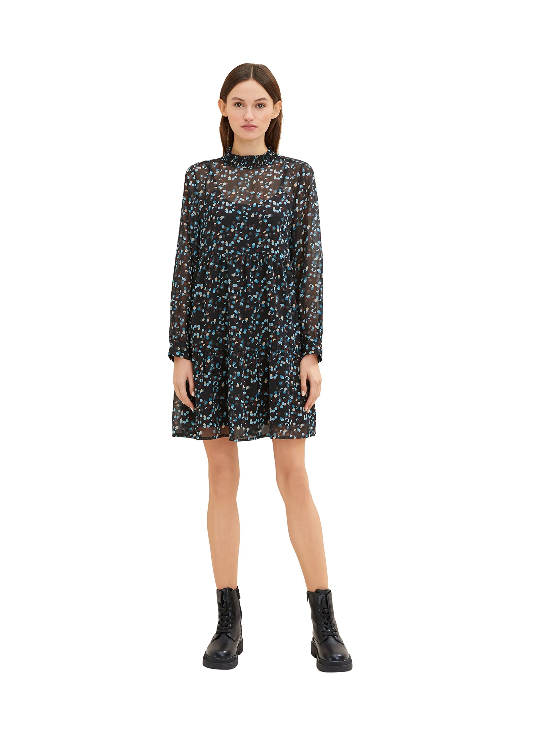 TOM TAILOR Denim women's ruffled dress