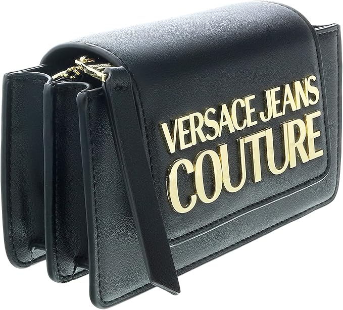 versace 范思哲 jeans couture 女式斜挎包 黑色, 黑色//白色, 6.