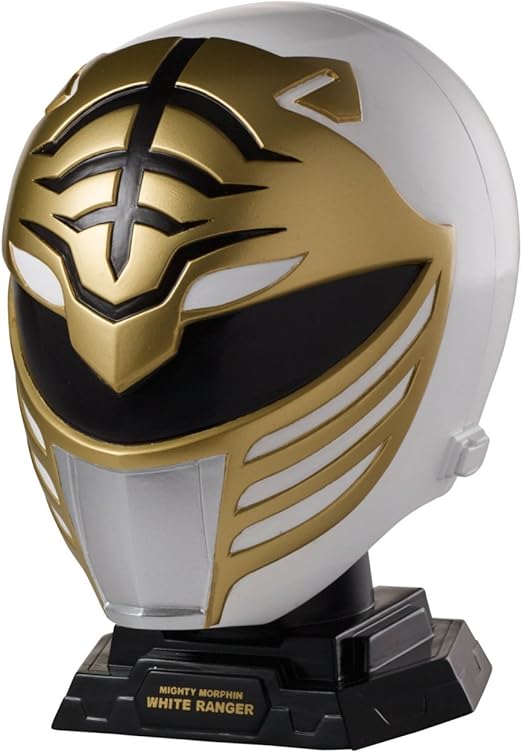 power rangers legacy mighty morphin 白战士头盔展示套装