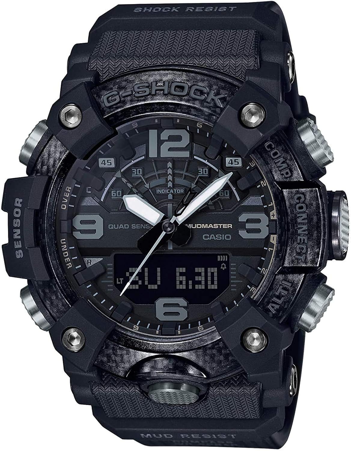 casio 卡西欧 g-shock master of g mudmaster 男式黑色手表 ggb100-1