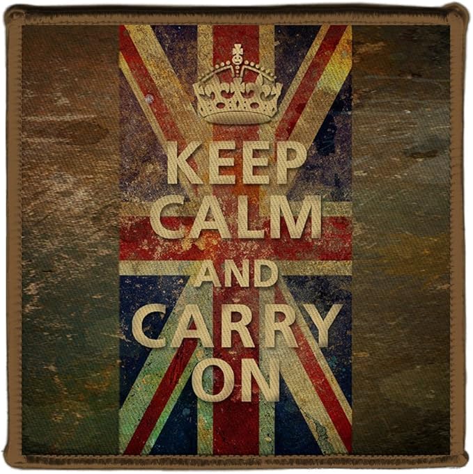 keep calm and carry on english flag union jack - 熨烫 10.