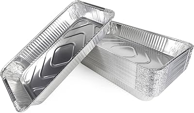 idl 包装全尺寸铝蒸汽桌面平底锅 – 深,21 x 13 x 3 英寸(25 个装)