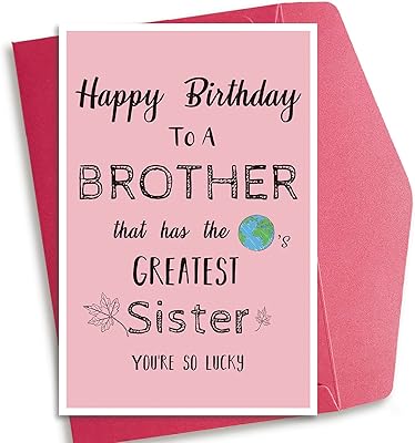 姐妹的搞笑 cocky bday 卡片,非传统 greatest sister 卡