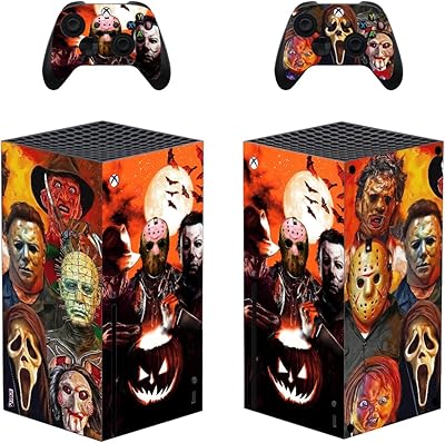 jochui xb 系列 x 控制台控制器皮肤贴花贴纸恐怖包装乙烯基适用于 xb