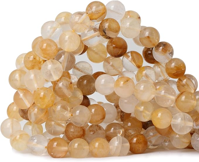 cheavian 天然云水晶紫水晶小狗齿紫水晶白色水晶黄水晶玫瑰石珠宝石