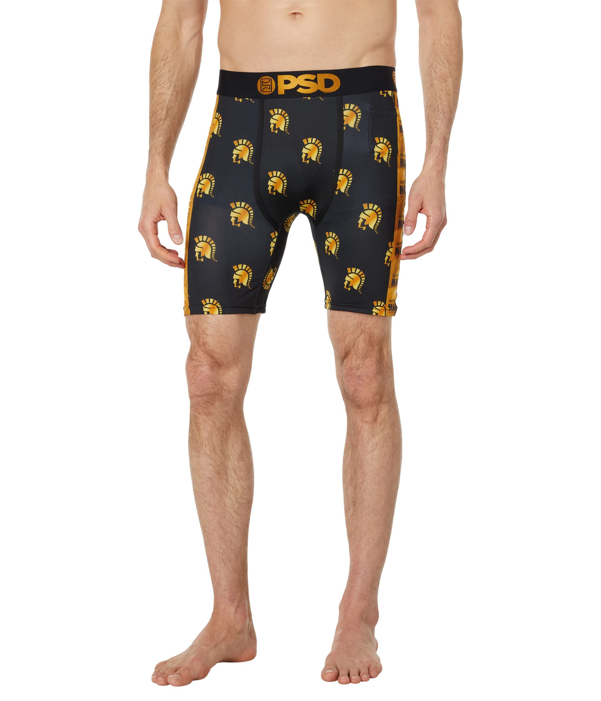 PSD Underwear Men's Stretch elastic wide Band boxers, bottom - Trojan * Set breathable, 7 inch inseam (about 17.8 cm)