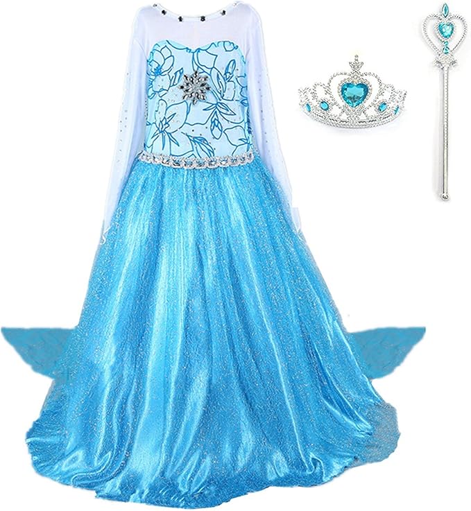 dreamhigh 女童公主裙带皇冠和魔杖尺码 3-10 岁