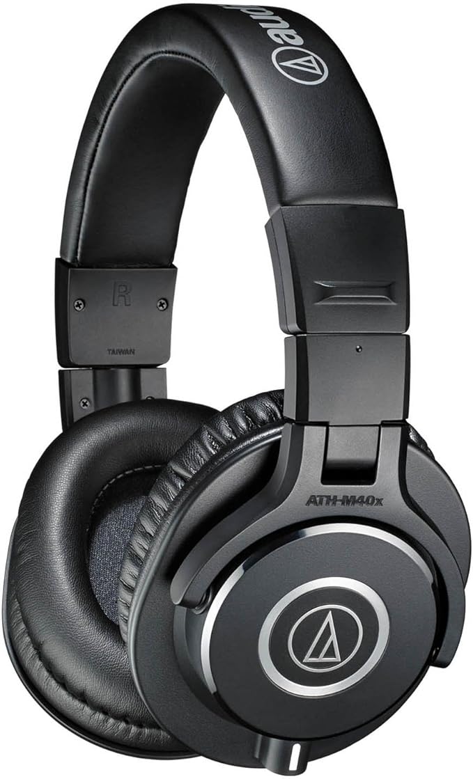 audio-technica 铁三角 ath-m40x 专业监听耳机 黑色