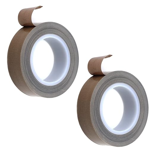 t tulead 19mm 宽 ptfe 涂层玻璃纤维聚四氟乙烯胶带棕色聚四氟乙烯