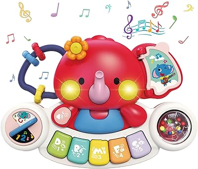 baloboo 婴儿玩具 6 至 12 个月婴儿用品 婴儿玩具 大象音乐感官玩具