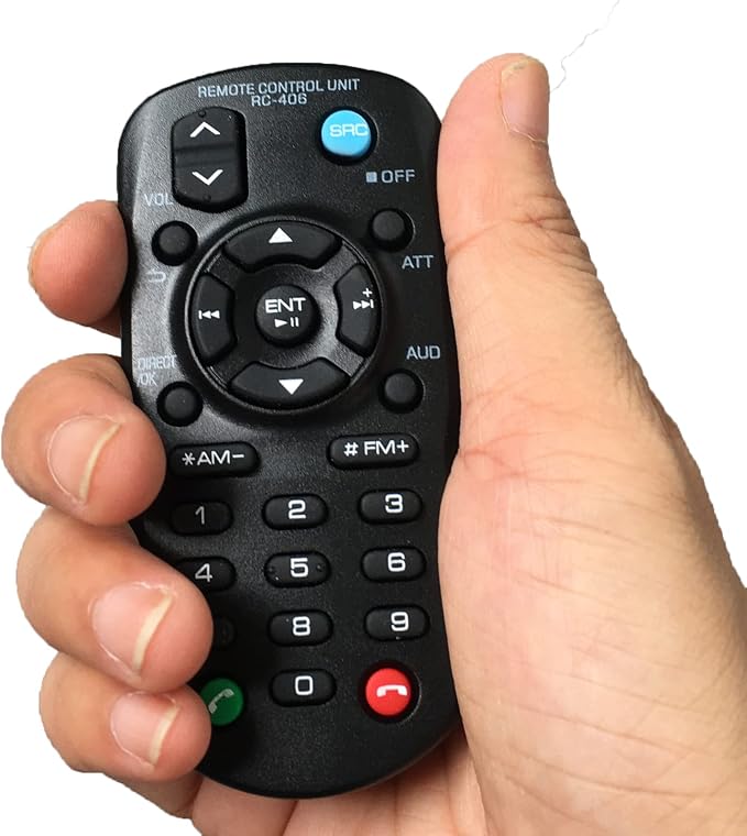 替换遥控器 rc-406 适用于 kenwood cd 接收器 dpx503bt kmm-bt328