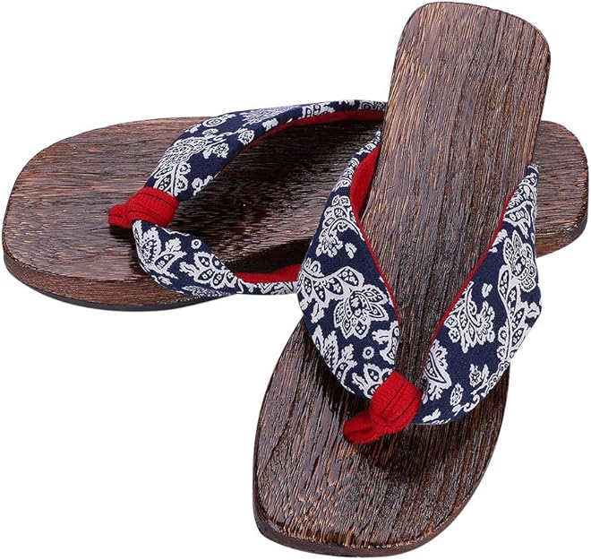 女式 geta 凉鞋日本木底凉鞋和服人字拖日本传统拖鞋夏季拖鞋人字拖