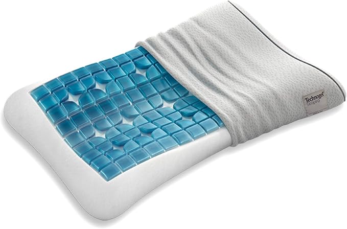 technogel original 枕头 人体工学曲率 7cm,记忆泡沫材质,白色