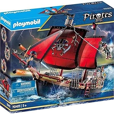 playmobil 摩比世界 海盗 70411 骷髅海盗船,适合 5 岁以上儿童